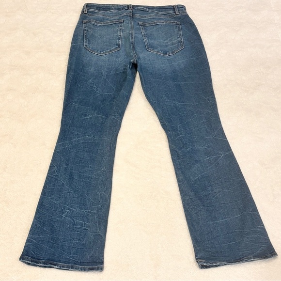 Loft 8 (29) Boot Cut Women’s Jeans Mid Rise Stretch 2023 Whiskering Veining - Picture 6 of 12